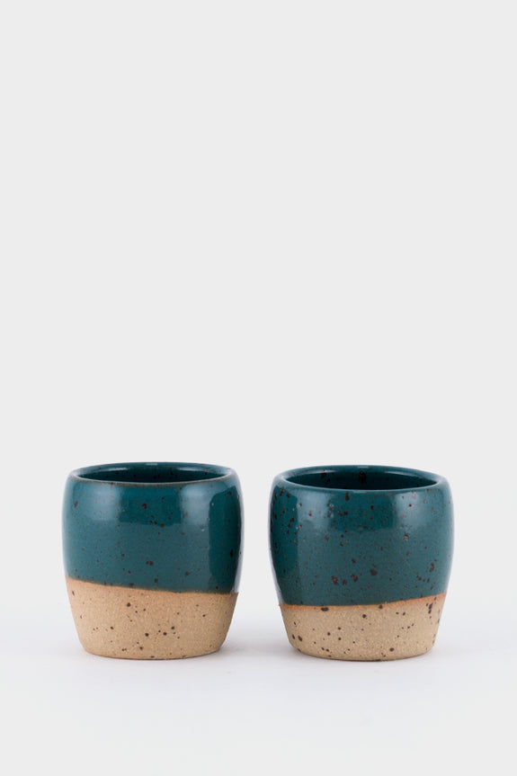 Dor & Tan 3oz Espresso Cups - Marran Green Speckle