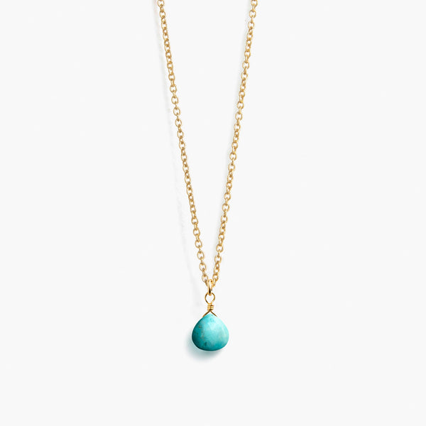 Wanderlust Life Fine Gold Chain Necklace | Turquoise
