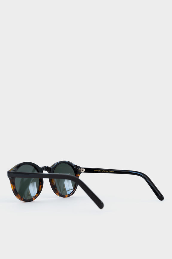 Monokel Barstow Black Havana Solid Green Lens Sunglasses