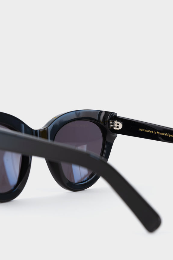 Monokel Sunglasses - Neko Black Solid Grey Lens Sunglasses